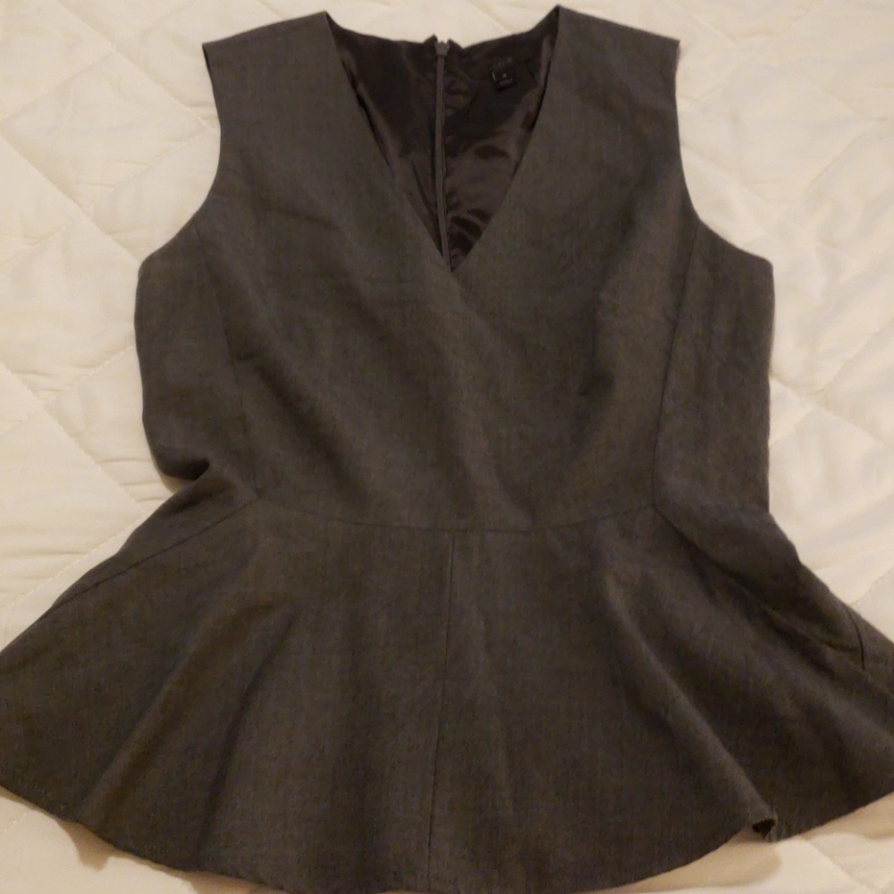 J crew wool peplum top